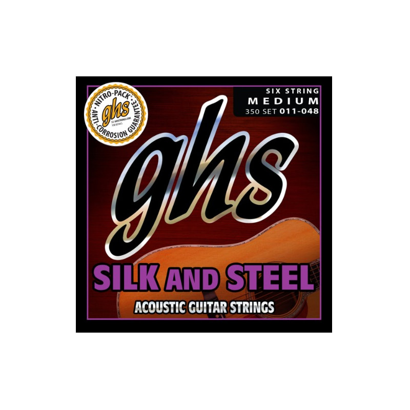 GHS Silk&amp;Steel 350 어쿠스틱 기타 스트링/기타줄